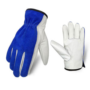 Gants de sécurité pour conducteurs de camion en cuir de chèvre avec protection antidérapante et anti-coupure, ajustement confortable - Product Image 1