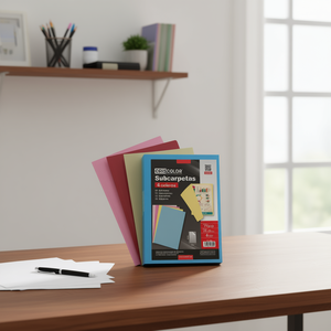 Criscolor Subcarpetas Folio 4 Colores Surtidos 160g/m2 Para Carpeta Colgante - Product Image 3