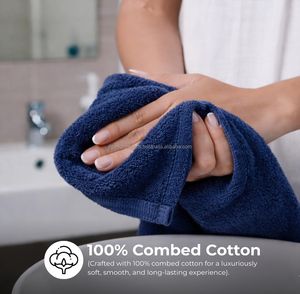 Serviettes de toilette en coton super doux 600 GSM – Écologiques, marque privée, vente en gros - Product Image 5