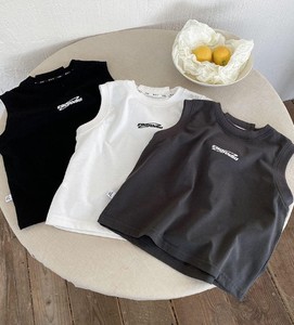 Débardeur décontracté uni 100 % coton sans manches, écologique et à séchage rapide pour garçons et petites filles - Product Image 2