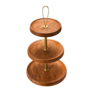 Support à gâteau en bois fait main pour la cuisine – Accessoire de cuisine très demandé – Support à cupcakes en bois artisanal - Product Image 1