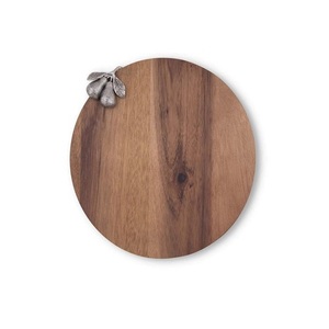 Juego de 2 tablas de cortar de mármol, diseño simple, forma redonda, tabla para cortar queso, del fabricante Home Arts - Product Image 5