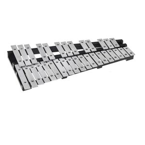 Kit Professionale di Xilofono Glockenspiel a 32 Note con Strumenti a Percussione, Bacchette e Bastoncini per Tamburo, Strumenti Musicali Giocattolo - Product Image 1