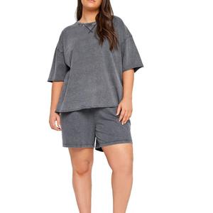T-shirt pour femme, coupe slim, effet délavé, 100% coton/fibre de bambou, écologique, grandes tailles, tailles personnalisables, haute qualité, manches courtes - Product Image 5