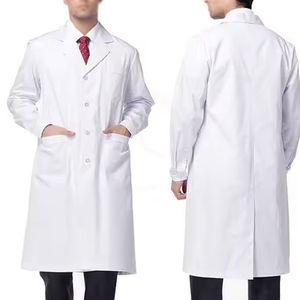 Bata de Laboratorio Médica Transpirable para Hombre, Tallas Grandes, Uniforme de Hospital Ligero con Detección de Agujas, Material de Alta Calidad Diseñado - Product Image 4