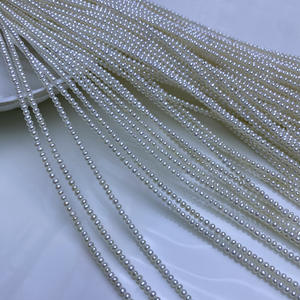 Collier en argent S925 avec pendentif en perle de mer circulaire de style M Home, perle de Zhuji, 10-11 mm, perle blanche australienne, perles en vrac - Product Image 4