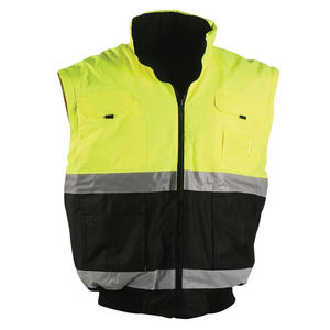 Compra al por Mayor de Ropa de Seguridad, Uniformes Industriales Personalizados, Chaqueta de Trabajo Impermeable de Oxford con Mangas Extraíbles y Forro de Alta Visibilidad - Product Image 3