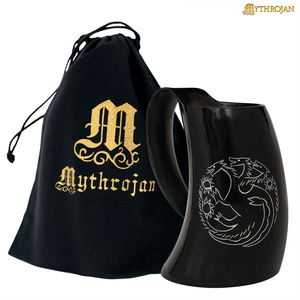 Jarra de cuerno estilo guerrero, jarra de cuerno rústica para beber, jarra de cuerno vikinga, jarra de cerveza auténtica para cerveza, hidromiel, whisky, vino, café, fiestas - Product Image 4