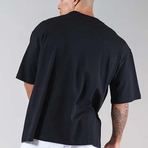 T-shirt en coton épais et lourd de haute qualité pour hommes, 240 g/m², uni, surdimensionné, imprimé sérigraphié, délavé à l'acide, vente en gros - Product Image 6