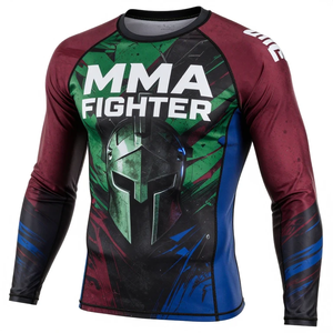 Rashguard de BJJ de Diseño Personalizado, Calidad Premium, Impreso, Anti-UV, Transpirable, Ecológico, de Secado Rápido, Rashguard de Compresión para MMA - Product Image 1