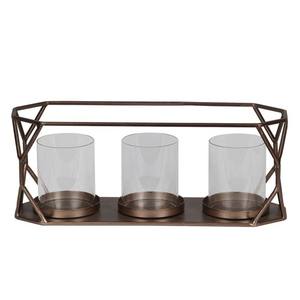 Porte-bougie en fer artisanal de luxe, résistant à la chaleur, pour la décoration de la maison, table à manger et centre de table de salon - Product Image 1