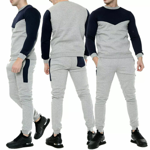 Ensemble de survêtement homme personnalisé avec logo, coupe classique, en molleton de coton épais, sweat-shirt et pantalon de jogging, deux pièces, grandes tailles - Product Image 5