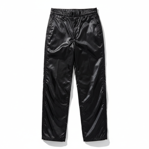 Men's Wide Leg Windproof Eco-Friendly <b>Polyester</b>/Nylon Twill <b>Joggers</b> with Drawstring Closure Heat-Transfer Printed Casual Pants - Product Image 1