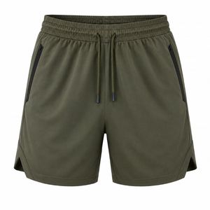 Men's Black Solid Color Canvas Knitted Drawstring Waist Breathable <b>Quick</b> <b>Dry</b> Sporty <b>Shorts</b> with Side Stripe Mid Length - Product Image 4