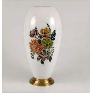 Jarrón de Metal Esmaltado de Lujo Hecho a Mano, Diseño Floral Vintage con Aves, Estilo Chinoiserie, Centro de Mesa, Maceta Decorativa Grande para el Hogar - Product Image 3