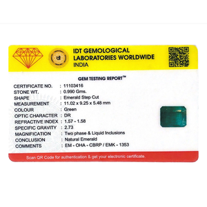 Natural Zambian Emerald 4.95 Carat Loose Gemstone Emerald Cut for Fine Jewelry - Product Image 4