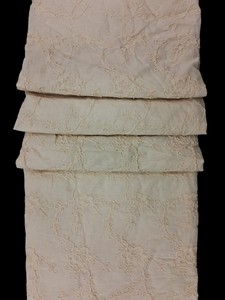 Tela Bordada con Cordón de Algodón Blanco de Alta Calidad Premium – Diseño Floral 3D con Trabajo Dori, 100% Algodón Puro, Teñible - Product Image 3