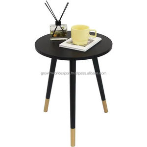 Table basse moderne compacte pour balcon et salon, style minimaliste, en bois de manguier, meubles de salon - Product Image 1