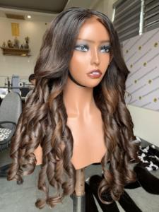 Paquete de cabello Remy Vietnamluxury, rizos hinchables de alta calidad, cabello virgen dibujado doble, estilo de rizos Pissy de Vietnam - Product Image 3