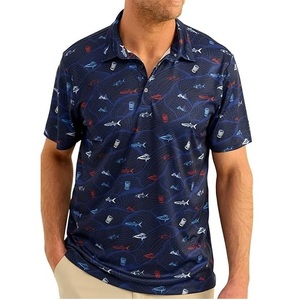 Men' Digital Print <b>Fish</b> Pattern Polo Tee <b>Shirt</b> UPF 50 Jersey Short Sleeves Breathable Polyester Fishing Wear <b>T</b>-<b>Shirt</b> Jerseys - Product Image 2