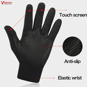 Gants de course personnalisés légers et respirants à doigts entiers avec fentes pour les doigts, compatibles écran tactile, antidérapants, fermeture éclair, pour le sport - Product Image 3