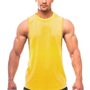 Manufacturer <b>Men</b> Boxy <b>Cropped</b> Quick Dry Ribbed Cotton Custom Print Logo Sleeveless Sleeve T-shirts Sport Gym Vest Tank <b>Top</b> <b>Men</b> - Product Image 3
