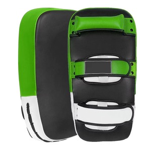 Nuevo Protector de Patadas de Cuero Genuino para Entrenamiento de Boxeo, Almohadillas de Kickboxing con Logotipo Personalizado, Protectores de Patadas de MMA de Alta Calidad - Product Image 1