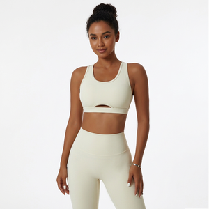 Conjunto Deportivo para Mujer: Sujetador Deportivo con Detalle Recortado y Leggings de Cintura Alta para Yoga y Gimnasio - Product Image 3