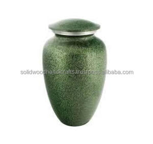 Urnes décoratives en laiton pour adultes Urnes faites à la main pour urnes funéraires masculines et féminines Urnes funéraires de haute qualité - Product Image 1