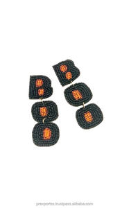 Pendientes de Aro Hechos a Mano con Cuentas de Conejito de Pascua, Lindos y Coloridos, Joyería Unisex con Cristales de Imitación, Tamaño Personalizado para Fiestas - Product Image 6