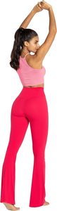 High Waisted <b>Flared</b> <b>Leggings</b> Wide Leg Workout Pants Cross Waist Yoga Trousers for Gym Dance Wear - Product Image 3