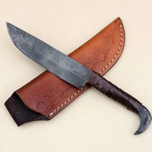 Cuchillo de Cocina Multifuncional Jexmoo DIY OEM, Hecho a Mano, Estilo Medieval Antiguo, Forjado en Acero de Damasco, Regalo para Chef - Product Image 6