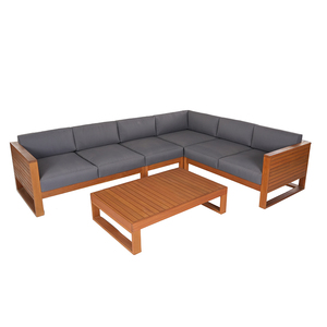 Premium Top Choice Outdoor Corner <b>Lounge</b> <b>Chair</b> | Solid Wood Frame with <b>Cushions</b> for Hotels & Patios | Vietnam Manufacturer - Product Image 6