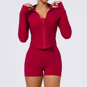 Shorts de Yoga para Mujer, Cintura Media, Acanalados, Transpirables, Ecológicos, de Spandex/Nylon, con Logotipo Personalizado 2026, Conjunto de Ropa Deportiva Ajustada para Gimnasio y Entrenamiento - Product Image 3