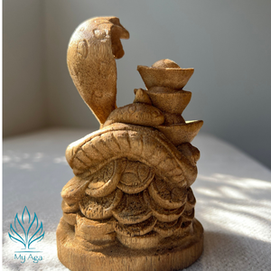 Estatua Premium del Zodíaco Asiático de Madera de Agar Natural de Vietnam - Estatua de Serpiente Tallada a Mano, Decoración de 74g de la Marca My Aga Vietnam - Product Image 2