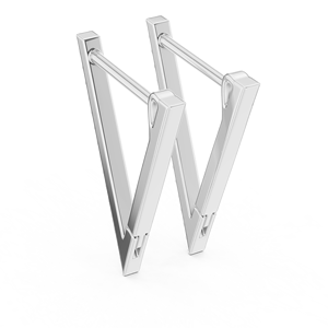 Boucles d'oreilles clous minimalistes de luxe en or blanc 18 carats plaqué or rose avec diamant de laboratoire rond, édition limitée spéciale - Product Image 3