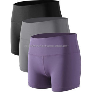 Yoga Shorts High Waisted <b>Tummy</b> <b>Control</b> Biker Shorts for Womens Athletic Running Workout Gym Tennis Shorts - Product Image 4