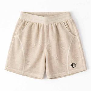 Shorts de basketball et de course personnalisés pour hommes en maille, séchage rapide, respirants, avec cordon de serrage, taille élastique, grandes tailles, fabricant en gros - Product Image 4
