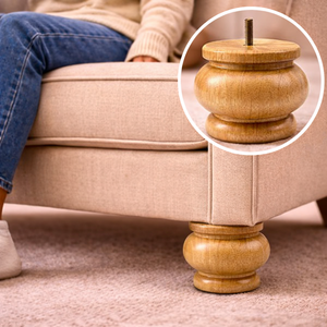 Classic Turned Wooden Furniture Leg Elegant Decorative Vintage Style for Sofa Cabinet Coffee <b>Table</b> - Product Image 1