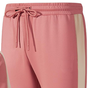 Pantalones Deportivos de Color Rosa Sólido con Cordón Ajustable y Bolsillos Laterales, Casuales, Largos, Transpirables, de Spandex y Poliéster - Product Image 3
