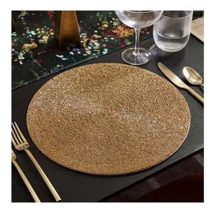 Napperons perlés brodés, sous-plats perlés, accessoires de table de luxe pour la maison, la salle à manger et le café - Product Image 1