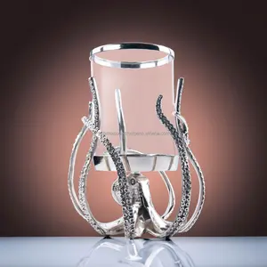 Bougeoir en métal rustique vintage fait à la main pour la décoration de Noël et la décoration moderne minimaliste de luxe pour le salon - Product Image 5