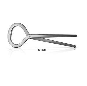 Testeur de sabot de cheval en acier inoxydable, modèle plat, outil de diagnostic de boîteurie équine, fournitures vétérinaires pour éleveurs et ferrailleurs, bétail - Product Image 3