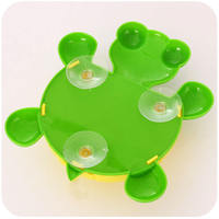 Support mural en plastique pour brosses à dents, motif tortue de dessin animé, durable, facile à nettoyer, organisateur de salle de bain, porte-gobelet de rangement pour enfants, pour la maison