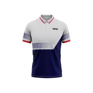 Polo de sport à manches courtes, Offre Spéciale 100% polyester, impression par Sublimation personnalisée, séchage rapide - Product Image 3
