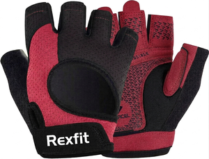 ถุงมือออกกำลังกาย REXFIT SPORTS คุณภาพสูง แบบครึ่งนิ้ว สำหรับยกน้ำหนัก ป้องกันการลื่นด้วยซิลิโคน รับสั่งทำตามแบบ - Product Image 6