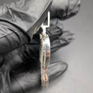 Pendentif Couronne Initiale en Moissanite, Bijou de Luxe Hip Hop Iced Out, Collier Personnalisé avec Lettre pour Homme - Product Image 3