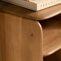 Table de chevet rectangulaire Vandana Arion Orion 35x40 cm en bois Tinsley