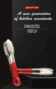 Wholesale Bold Blossom Premium Quality >20-Piece Stocked Stainless Steel Vinyl Coated Sustainable Utility Tongs <b>Utensils</b> - Product Image 5