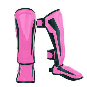 Espinilleras Personalizadas para Kick Boxing, Nuevo Modelo de Cuero, Talla Estadounidense, Personalizables con Diferentes Colores - Product Image 4